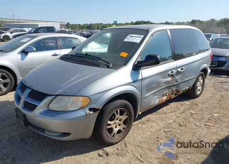 2004 Dodge Caravan Sxt из США, поврежденный, VIN 1D4GP45R24B599666
